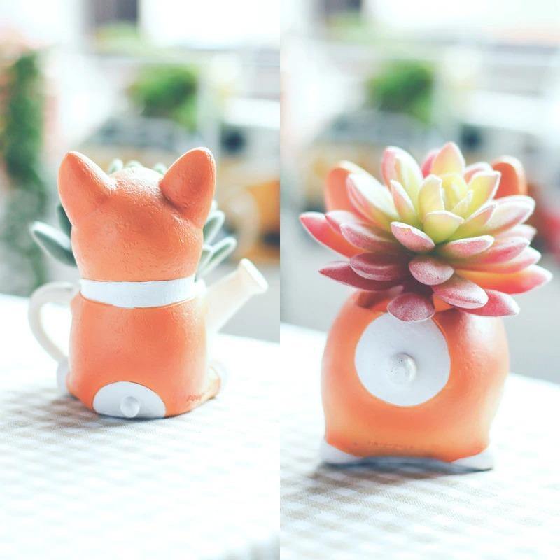 Corgi Succulent Planter