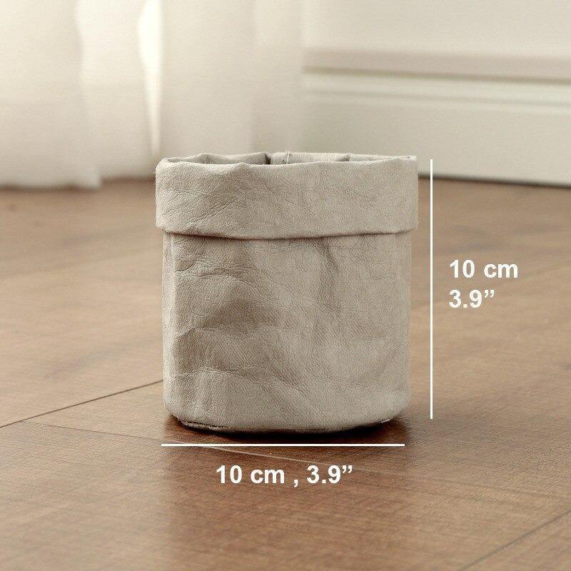 Waterproof Eco-Friendly Paper Planter Bag LightGrey / Small | Sage & Sill