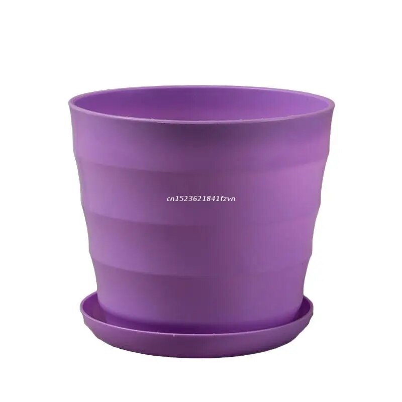 Colorful Mini Plastic Flower Pot Imitation Ceramic Vase