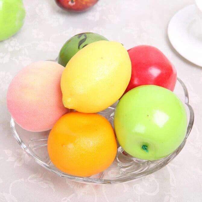 30pcs/lot simulation Artificial Fruits and Vegetables foam fruits children kids toys for Children's education toys 3.5-5cm