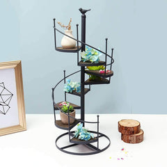 Spiral Staircase Iron Plant Stand