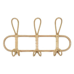 Rattan Trio Hook Wall Hanger